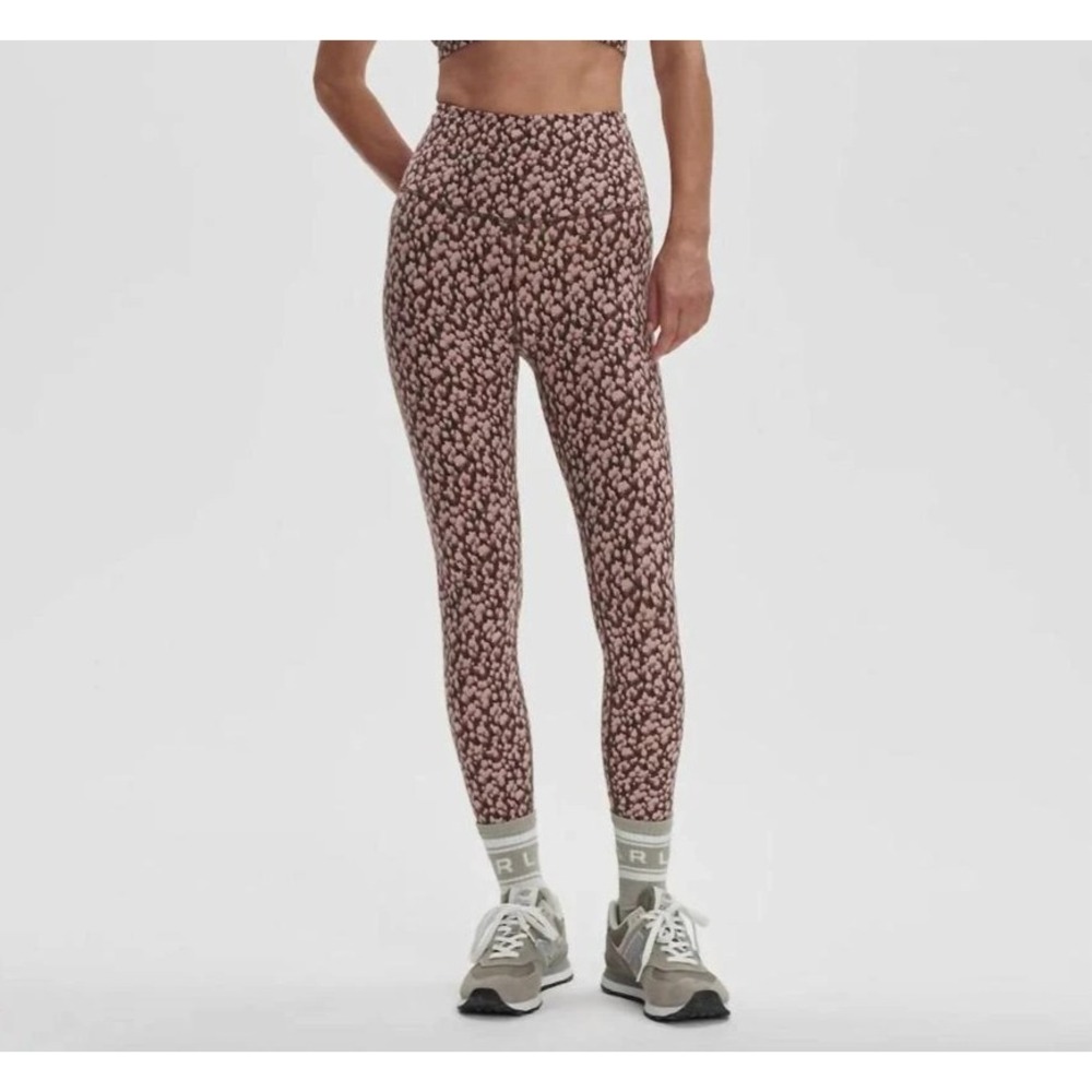 Varley Move Legging Women's XS Deep Mauve Petal Super High Rise 7/8 Workout Yoga